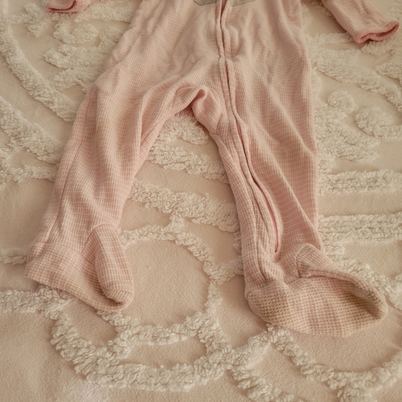 Baby Onesie Bear Face Footies 9 Months Carter's - Picture 4 of 9